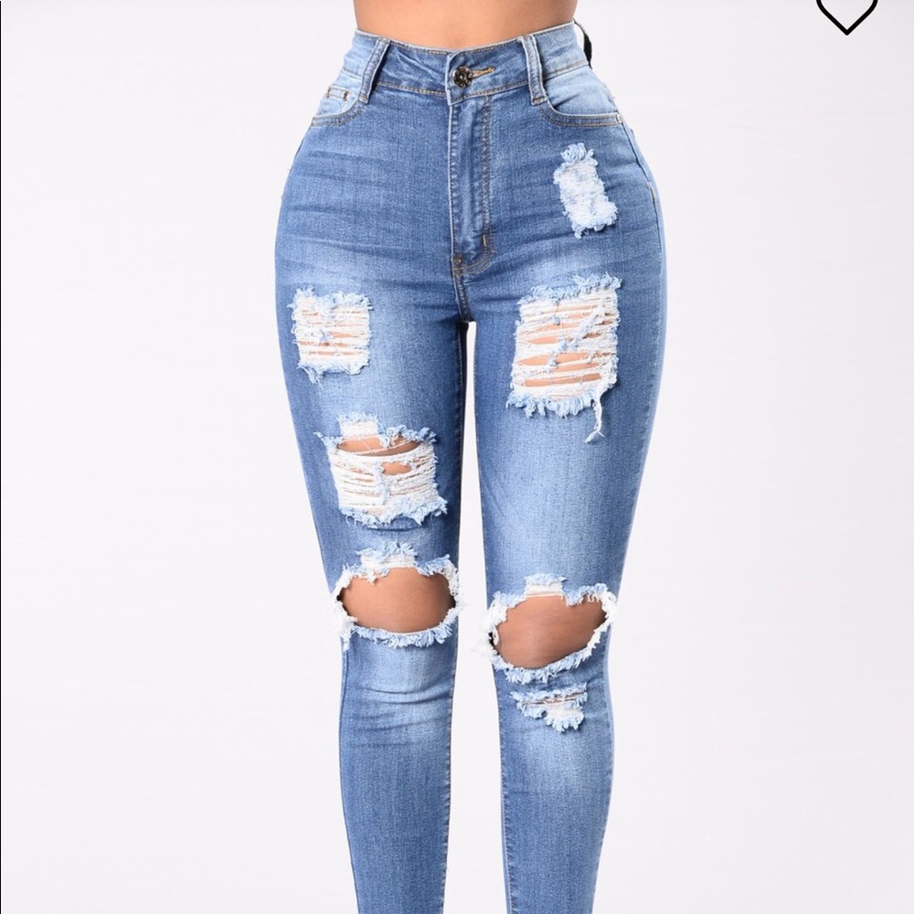 Fashion nova high waisted jeans